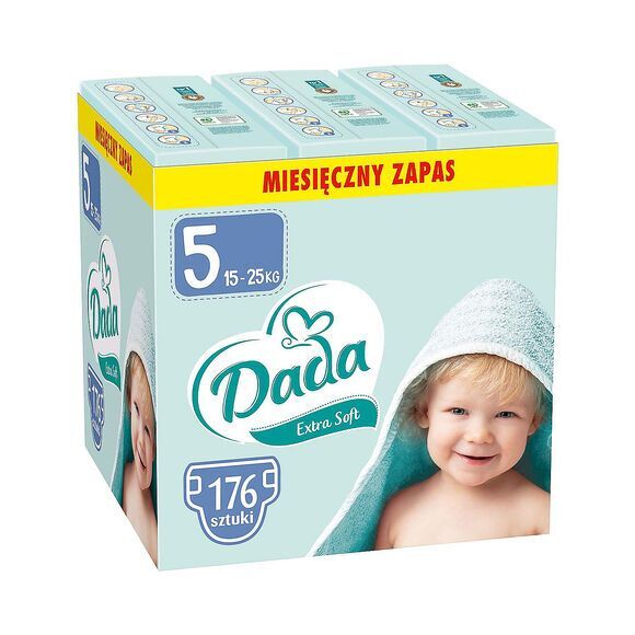 Extra Soft 5 junior luiers 176 stuks met toegevoegd aloë-extract 15-25 kg Extra Soft 5 junior luiers 176 stuks met toegevoegd aloë-extract 15-25 kg
