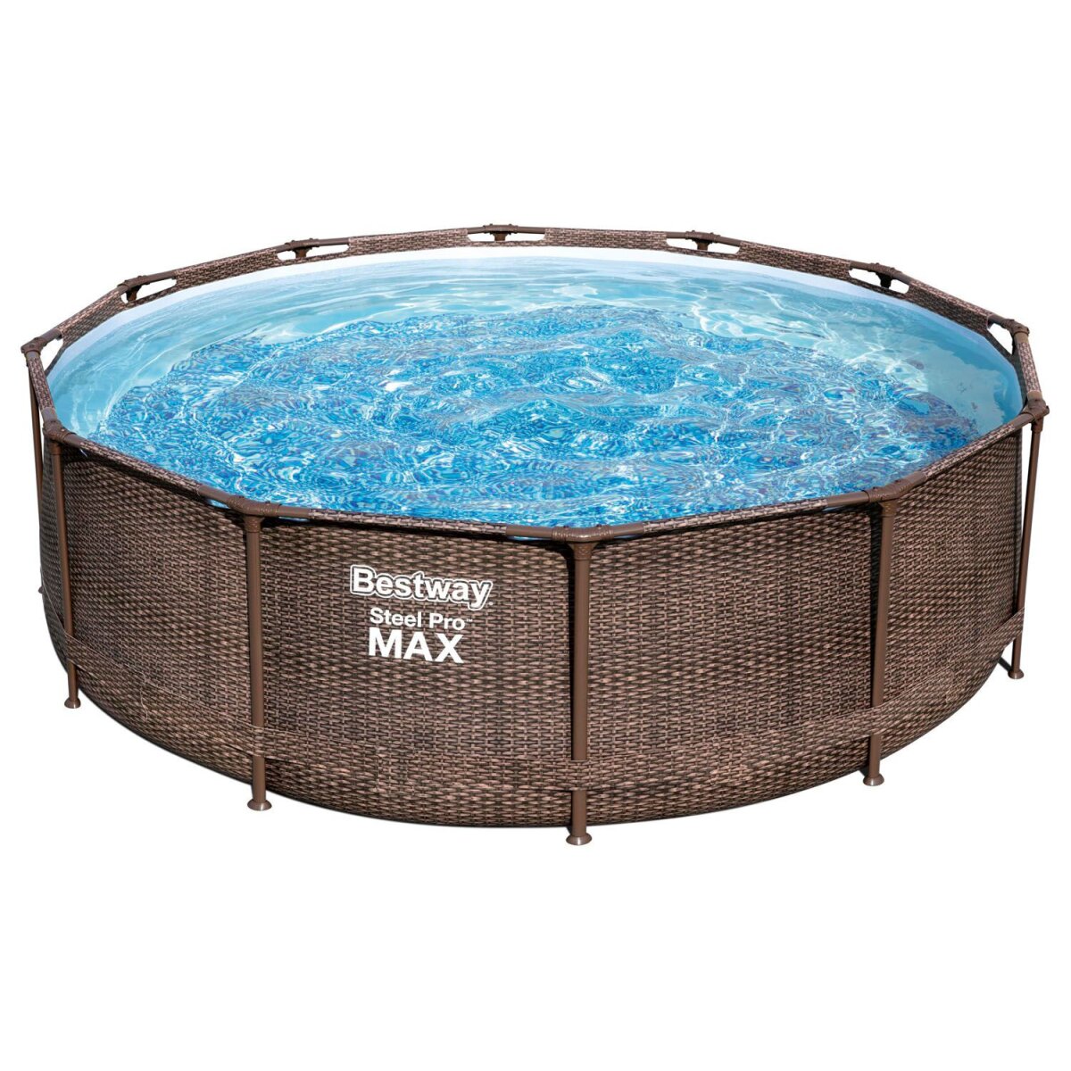 Bestway Zestaw basenowy ramowy »Steel Pro Max™ DELUXE SERIES™«, z pompą filtrującą i drabinką Bestway Zestaw basenowy ramowy »Steel Pro Max™ DELUXE SERIES™«, z pompą filtrującą i drabinką