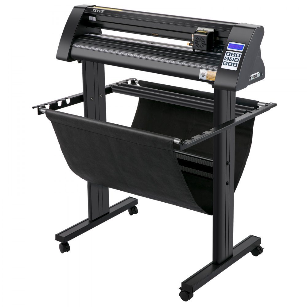 Vinyl-Schneideplotter Max. Papiervorschub 720 mm, Folienplotter-Schnittkraft 500 g, Plotterschneider mit optischem Auge, Signmaster-Software, Schrittmotor, halbautomatischer Plotter mit Ständer