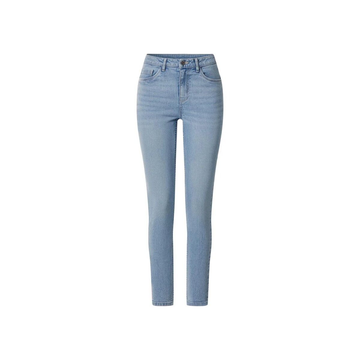 esmara® Damen-Jeans, Skinny Fit, normale Leibhöhe, 40, blau