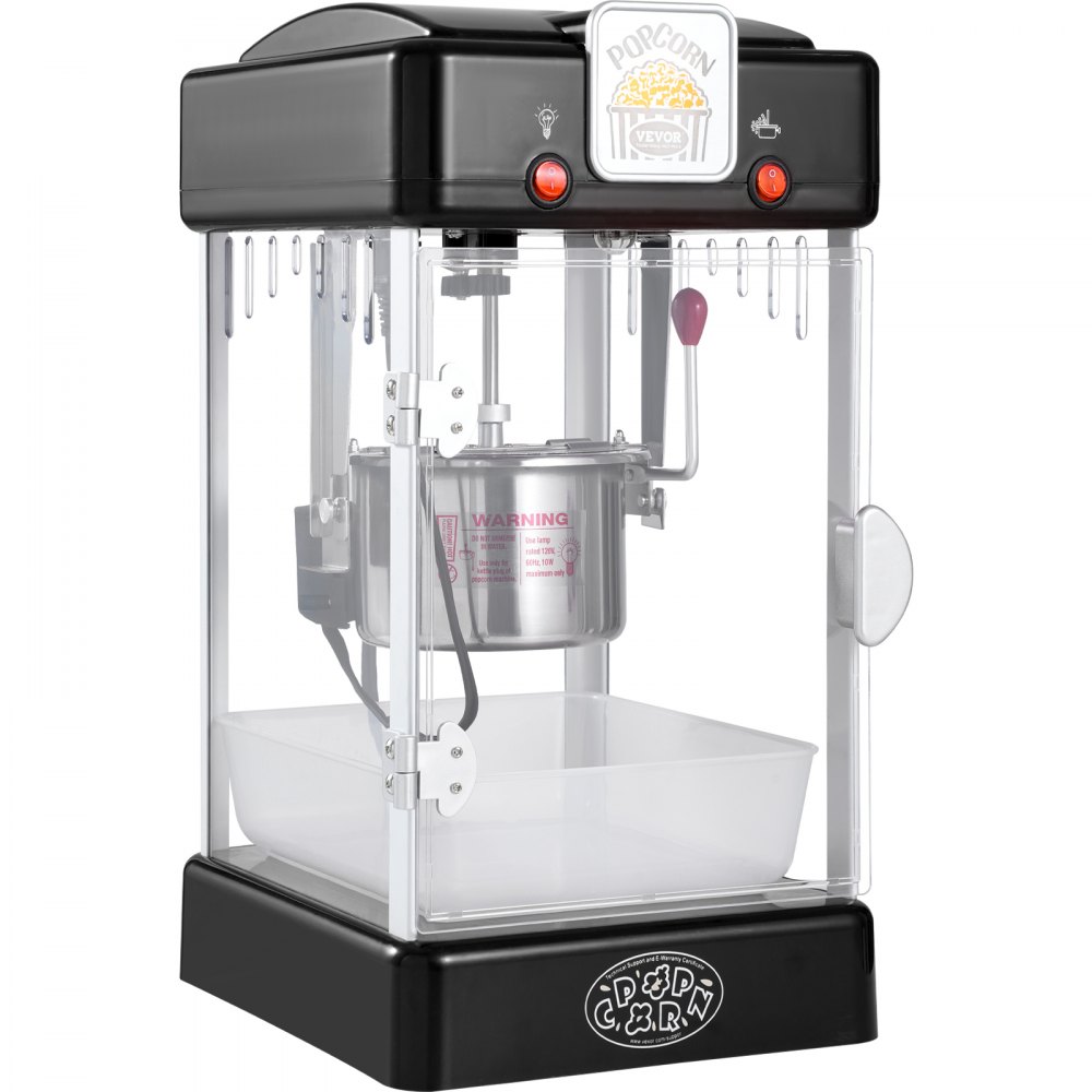 Popcorn Machine Popcorn Machine Popcorn Maker, 300W Popcorn Machine 2.5oz Kettle Makes 4Qt Per Load, Popcorn Machine with PP Door, Includes 2 Scoops and Tray, Cinema Style Black Popcorn Machine Popcorn Machine Popcorn Maker, 300W Popcorn Machine 2.5oz Kettle Makes 4Qt Per Load, Popcorn Machine with PP Door, Includes 2 Scoops and Tray, Cinema Style Black