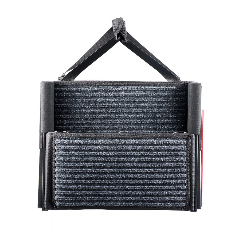 Dog stairs car foldable 4 steps, extra wide dog ramp for large dogs with soft felt carpet, portable entry aid for cars, SUVs, trucks, loft beds, sofas, load capacity up to 90 kg