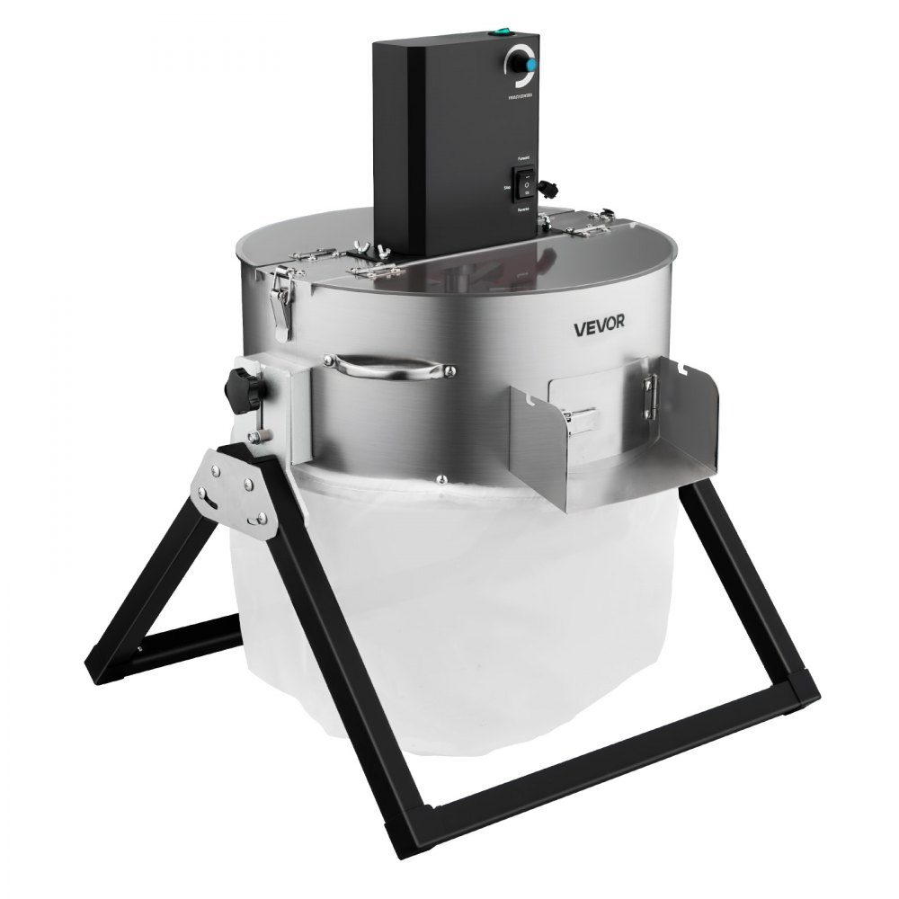 Harvester, 2 in 1 Manual and Electric, 370mm Bud Cutter with Stainless Steel Blades, Wet Dry Hydroponic Cutting Machine with Drying Rack, for Plant Buds and Flowers