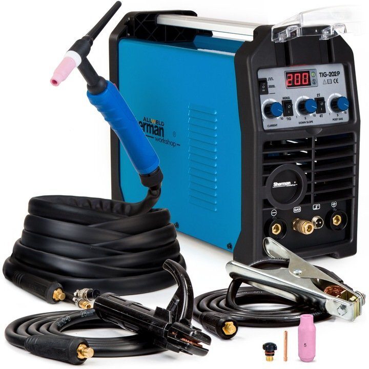 Semi-automatic welding 2in1 TIG MMA IGBT inverter 20-200 A XXXL starter set