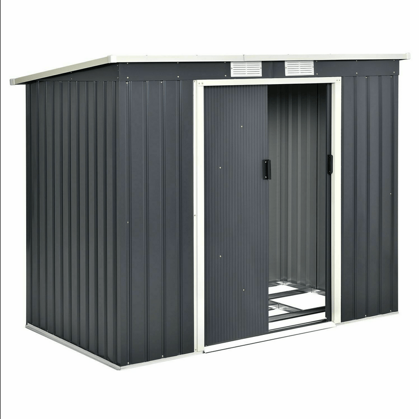 Tuinhuis gereedschapsschuur metalen gereedschapsschuur met schuurdak XL Tuinhuis gereedschapsschuur metalen gereedschapsschuur met schuurdak XL