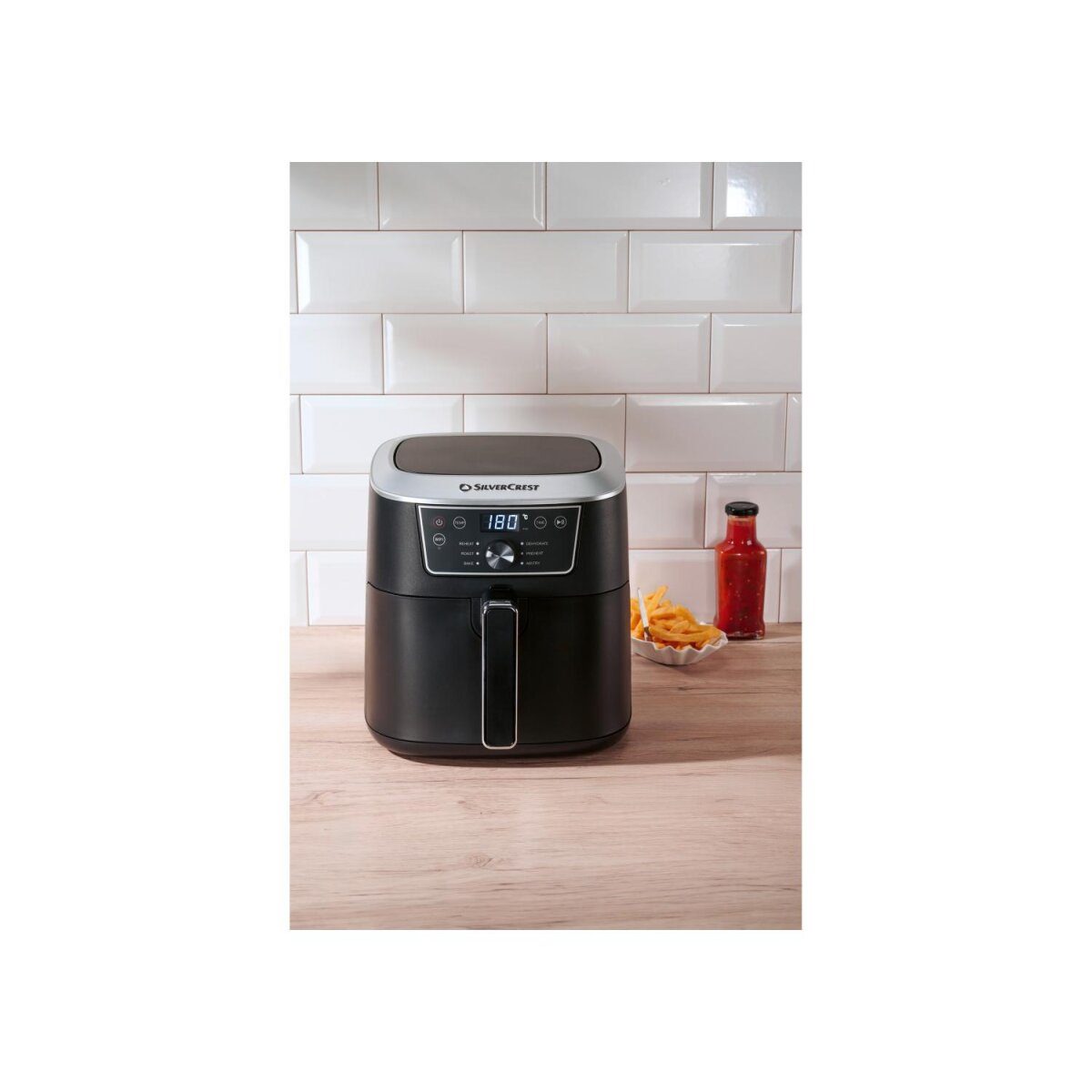 Friteuse à air chaud premium SILVERCREST® »6,7L SHFS 2150 B1« avec fonction de cuisson intelligente