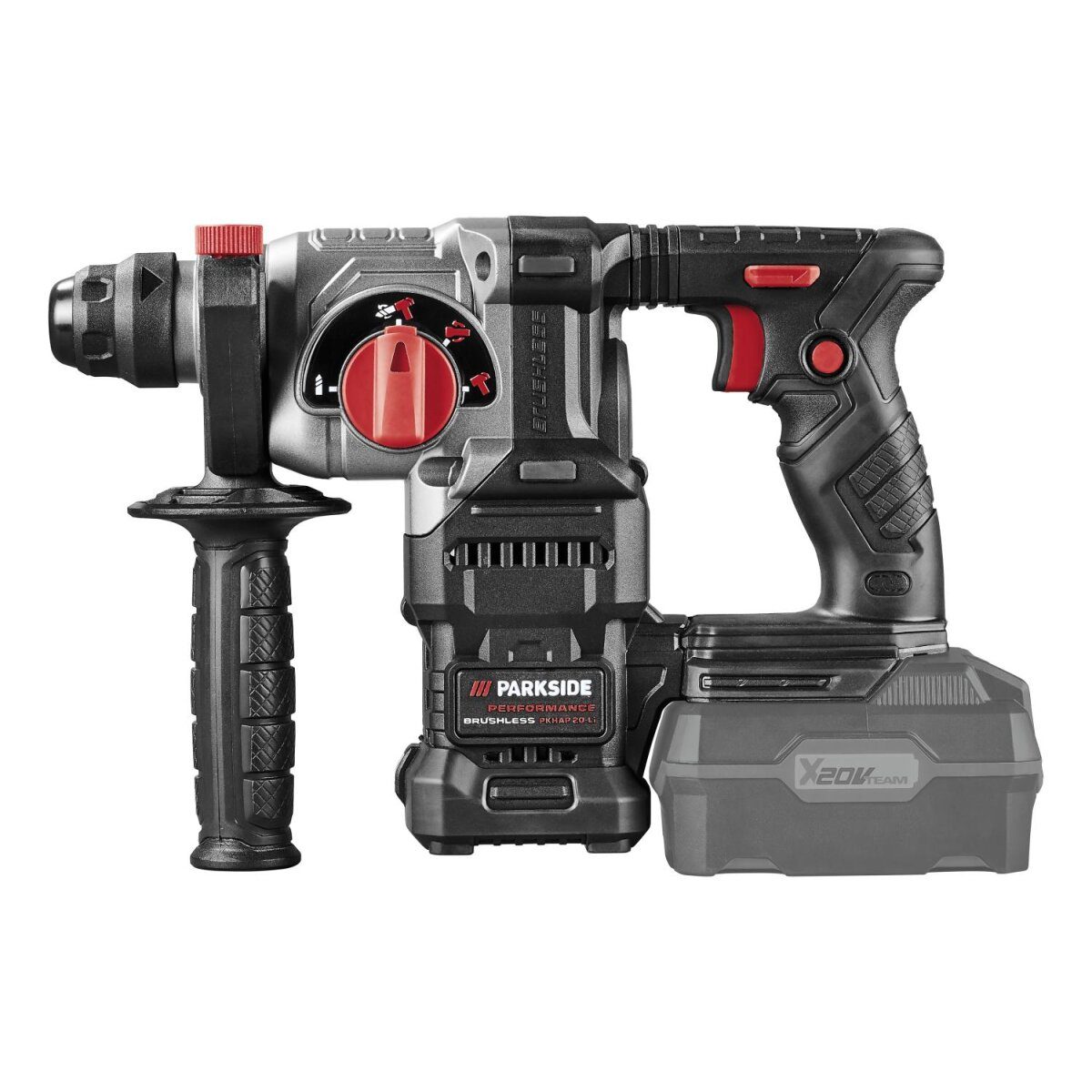 PARKSIDE PERFORMANCE® 20 V Akku-Kombihammer „PKHAP 20-Li 1,9J A1“, ohne Akku und Ladegerät