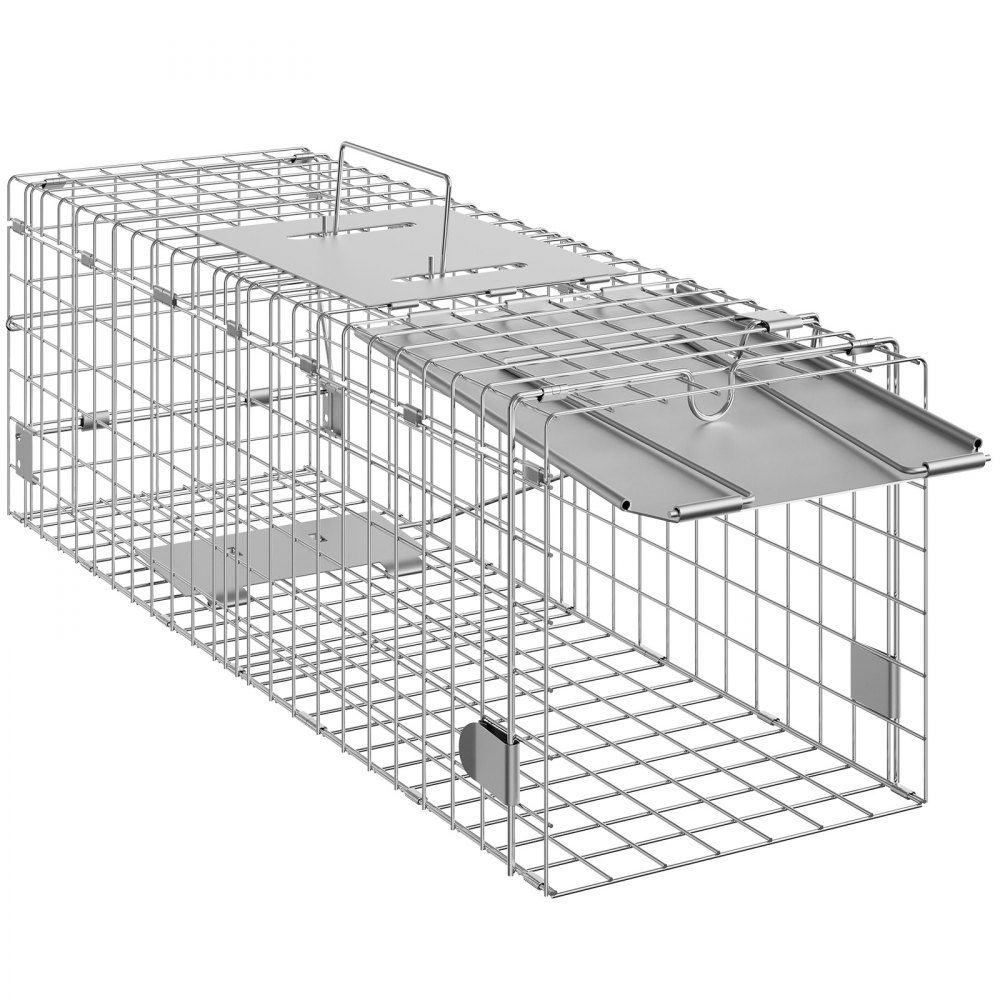 Pułapka na kuny 610x203x203mm pułapka na żywo drut ocynkowany drut żelazny pułapka na króliki pułapka na zwierzęta druciana pułapka box trap uniwersalna klatka do łapania szopów koty wiewiórki wiewiórki