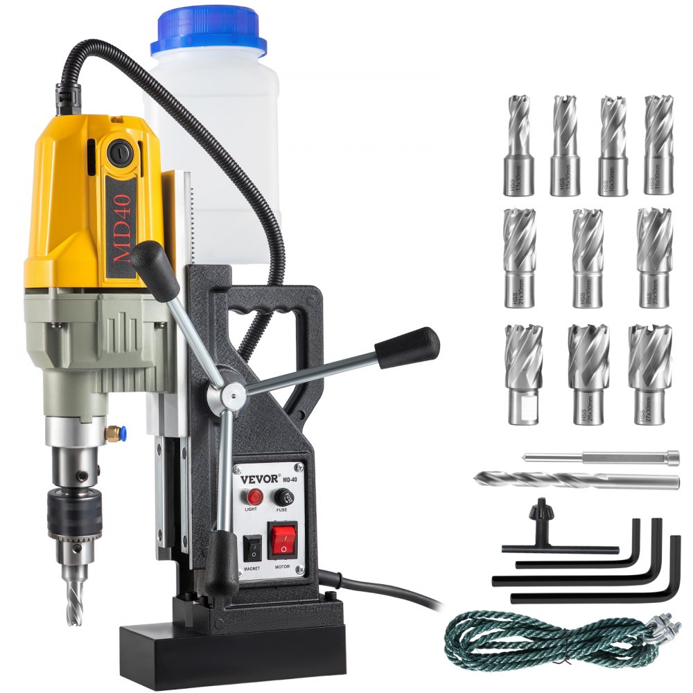 1100 W magneetboormachine magneetboormachine 12000 N elektrische kernboormachine industriële boormachine met 12 boren, max. diepte 55 mm, voor scheeps- en bruggenbouw staalconstructie 1100 W magneetboormachine magneetboormachine 12000 N elektrische kernboormachine industriële boormachine met 12 boren, max. diepte 55 mm, voor scheeps- en bruggenbouw staalconstructie