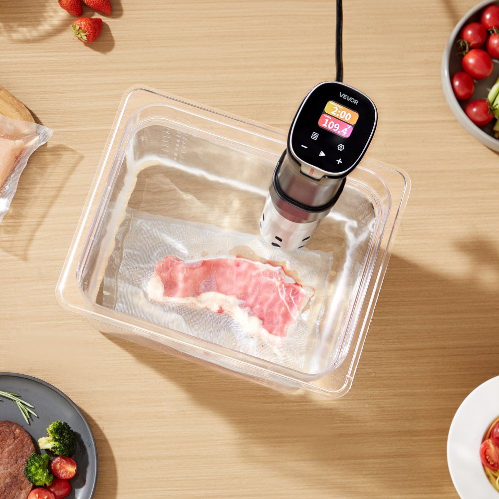Sous Vide Stick, 1100W Sous Vide Cooker, WiFi Immersion Circulator with 10 Preset Recipes, LCD Touch Screen, Precision Cooker, Accurate Temperature and Timer, App Control