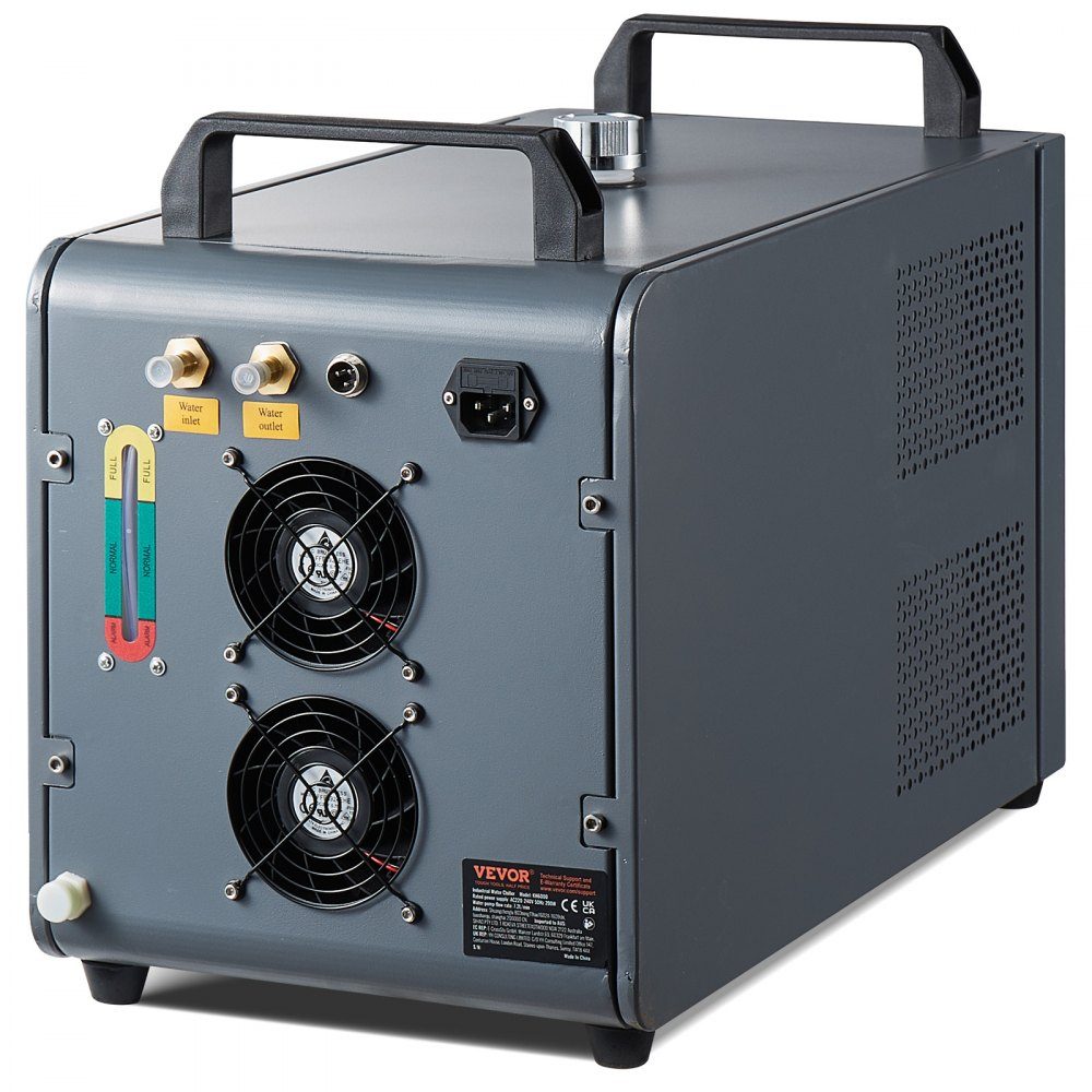 Industrial Water Chiller, KH-6000, 200W Industrial Water Chiller Cooling System with Compressor, 12L Water Tank Capacity, 7.8L/min Maximum Flow Rate, for CO2 Laser Engraving Machine Cooling Machine