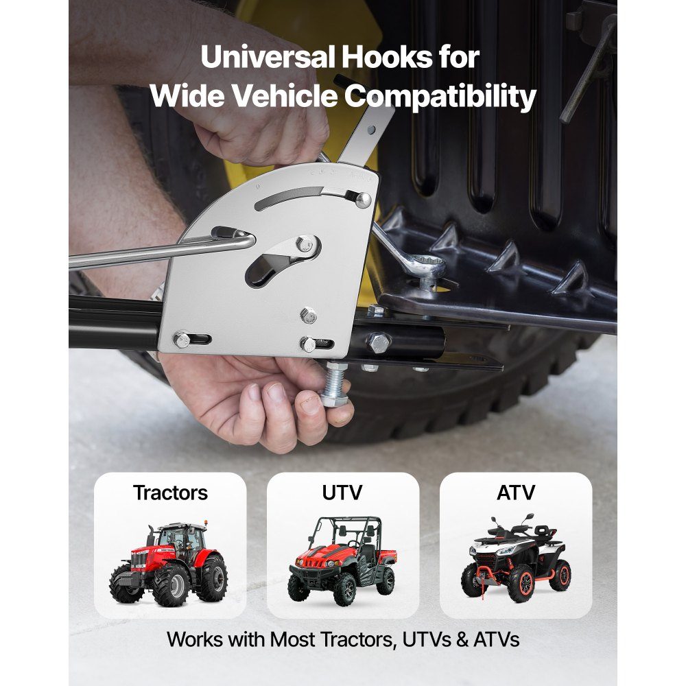 Anhänger-Rasenbelüfter 81 cm Streubreite, Streuer mit Universalkupplung, Gartensämaschine & Bodenbelüfter mit 45 kg Fassungsvermögen & 10 Zoll Rädern, Vertikutierer für ATVs & UTVs