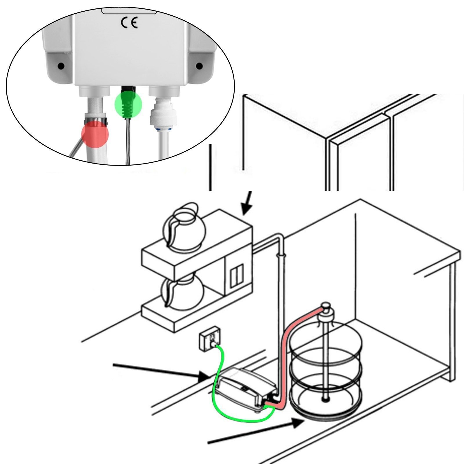 Pompe de distribution d'eau mobile, pompe à eau potable, système d'eau en bouteille, distributeur d'eau en gallons d'eau, kit de démarrage