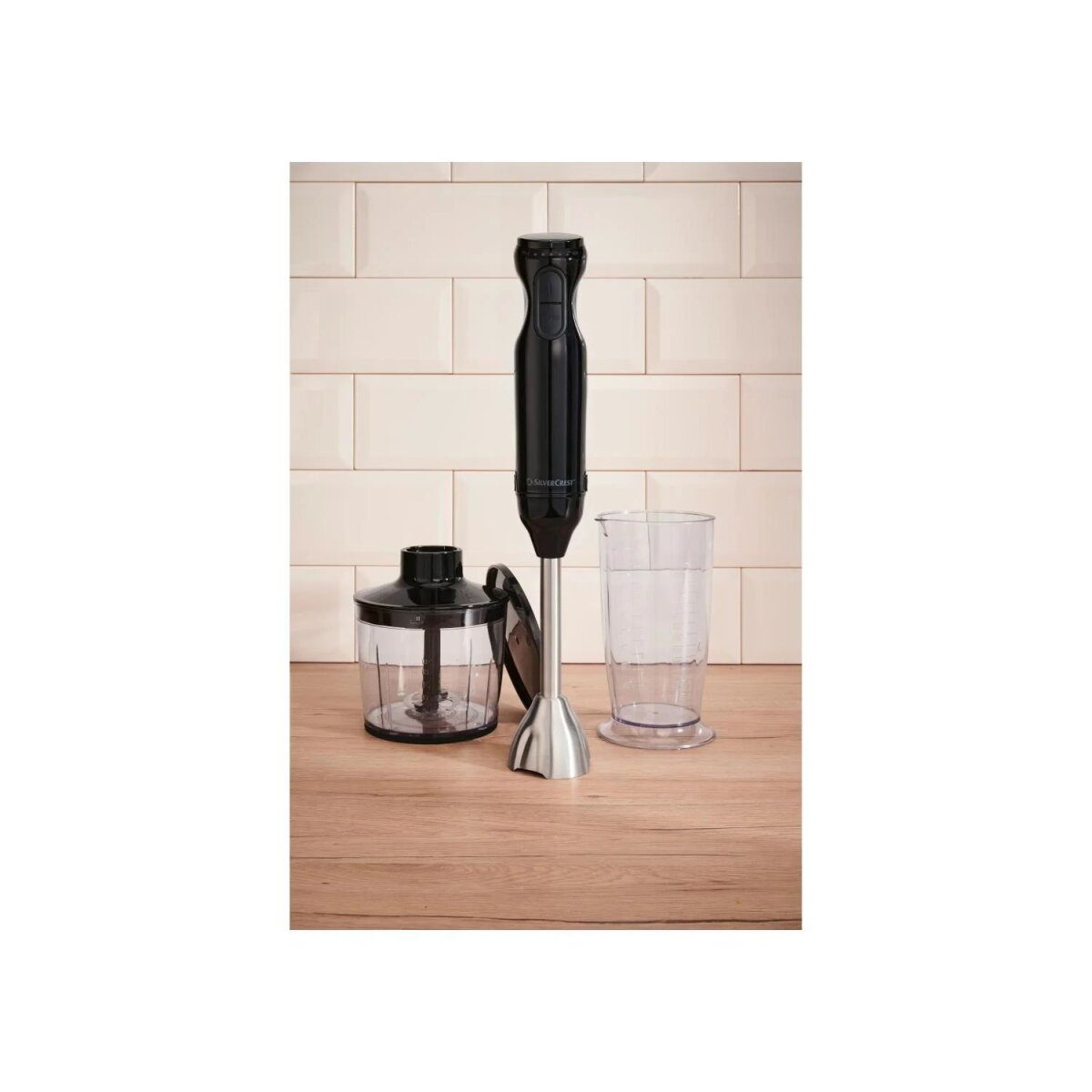Zestaw blendera ręcznego SILVERCREST® tworzywo sztuczne „SSMS 600 G7”, 4 sztuki (czarny)