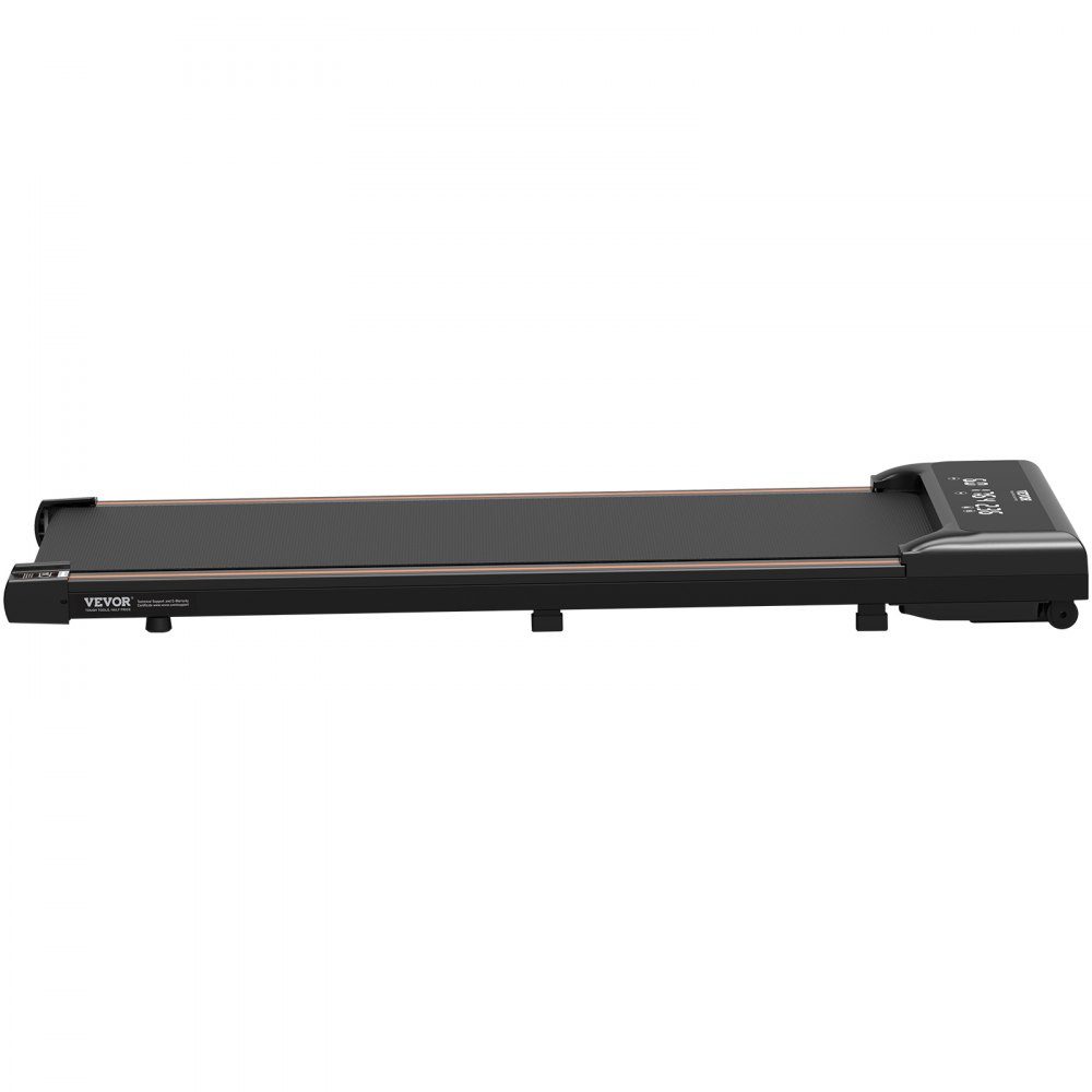 Walking Pad Laufband unter dem Schreibtisch, Laufband für die Arbeit, Arbeitslaufband mit 120 kg Tragkraft, tragbares Pad mit 2,5 PS, Fernbedienung, LED-Anzeige 1-6 km/h, Schwarz