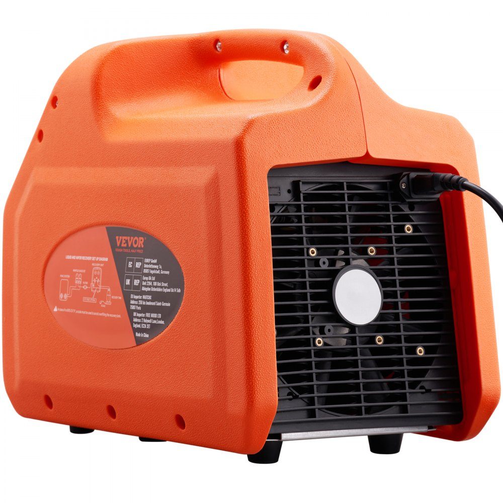 Koudemiddelafzuigapparaat Koudemiddelafzuigstation 3/4 PK Koudemiddelafzuigapparaat Koudemiddelterugwinningsmachine 220-240 V 2,2 kg/min