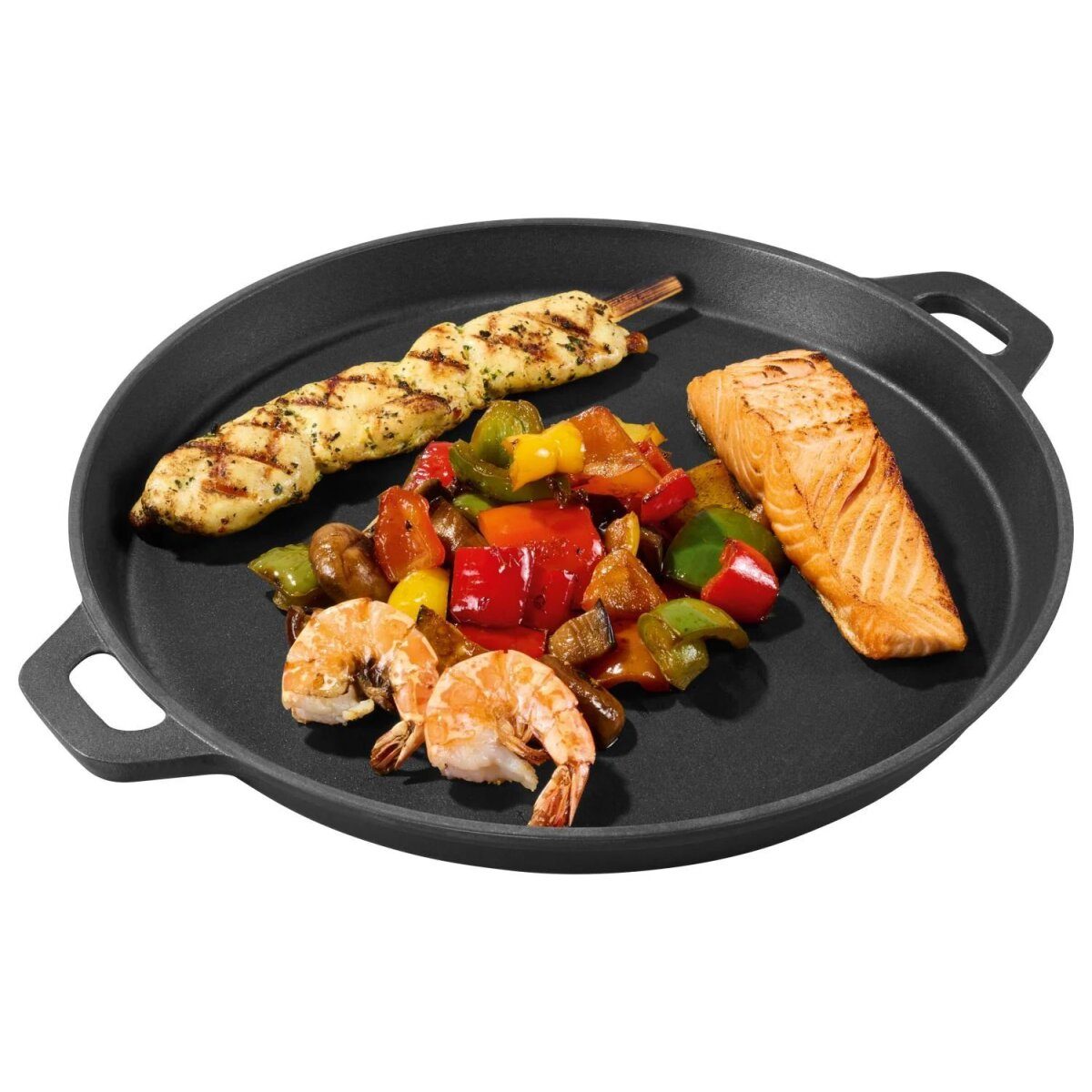GRILLMEISTER cast iron grill plate/grill pan