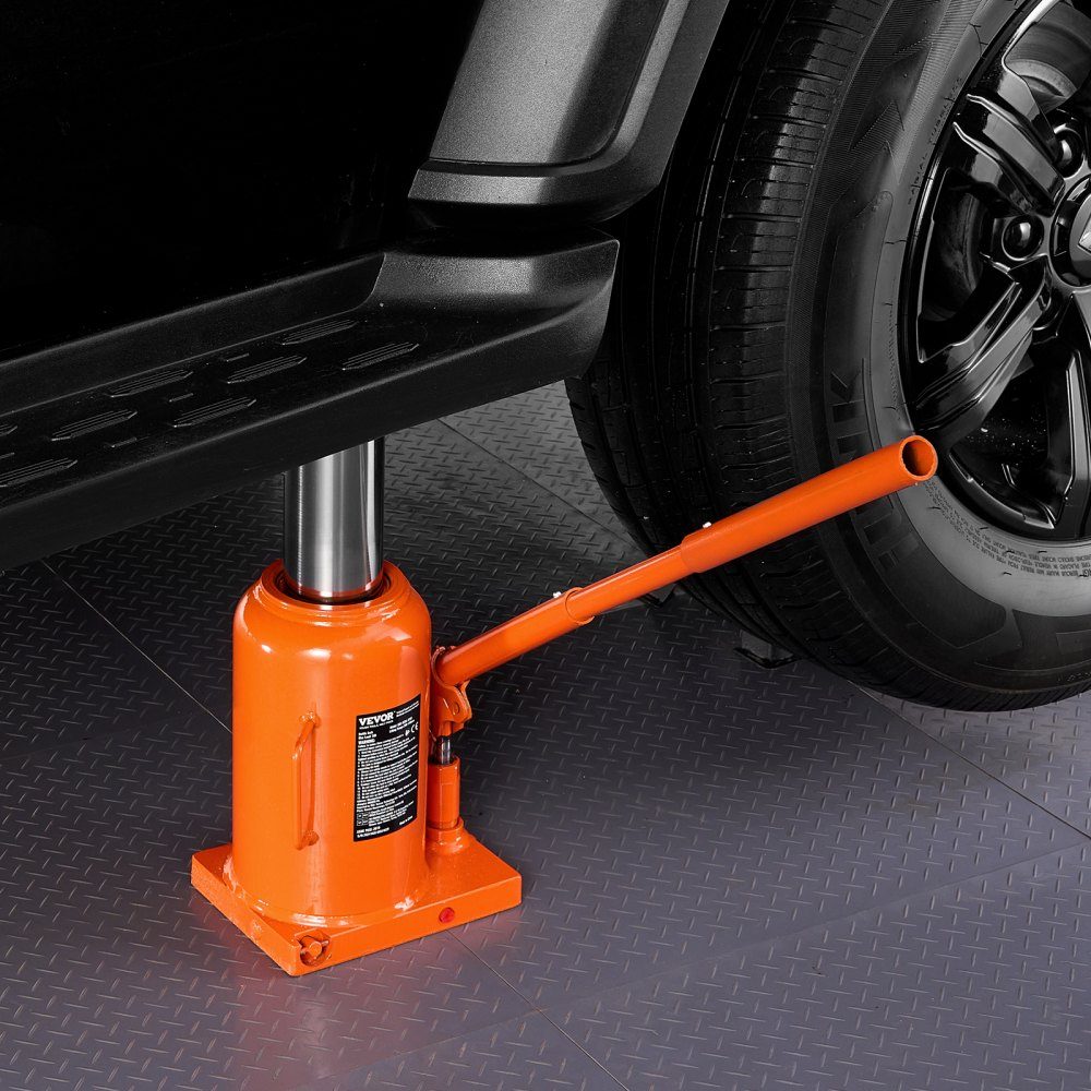 Hydraulic Jack, 50 Ton Stamp Jack, Bottle Jack with 28-44cm Lift Range and 3 Piece Long Handle for Car Pickup Truck RV Car Repair Industrial Engineering