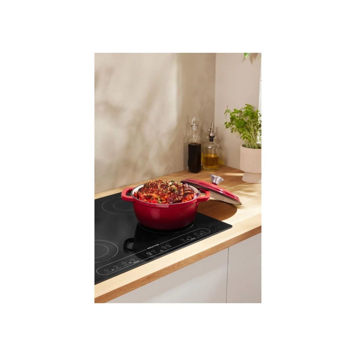 Marmite en fonte premium SILVERCREST® 22 cm / 2,8 litres avec système goutte à goutte