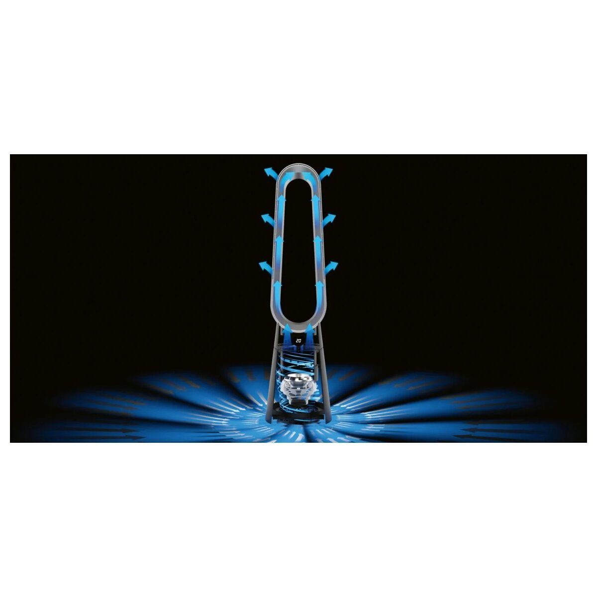TRONIC® rotorloze ventilator TRV 35 A1, zwart anders