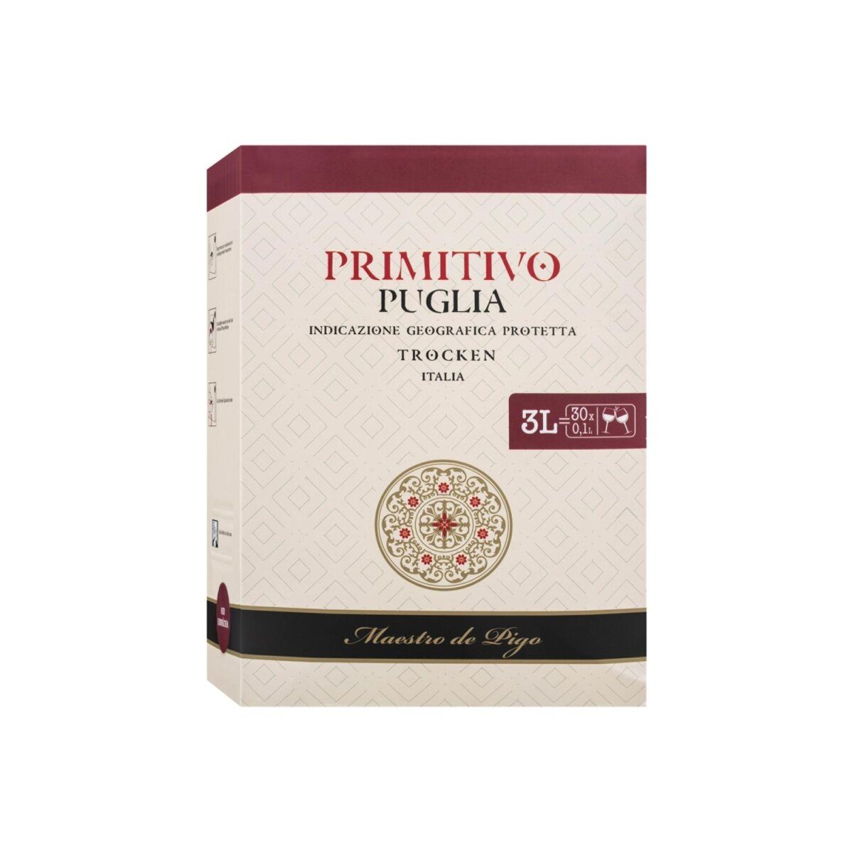 Primitivo Puglia IGT wytrawne 3,0 l bag-in-box, wino czerwone 2022