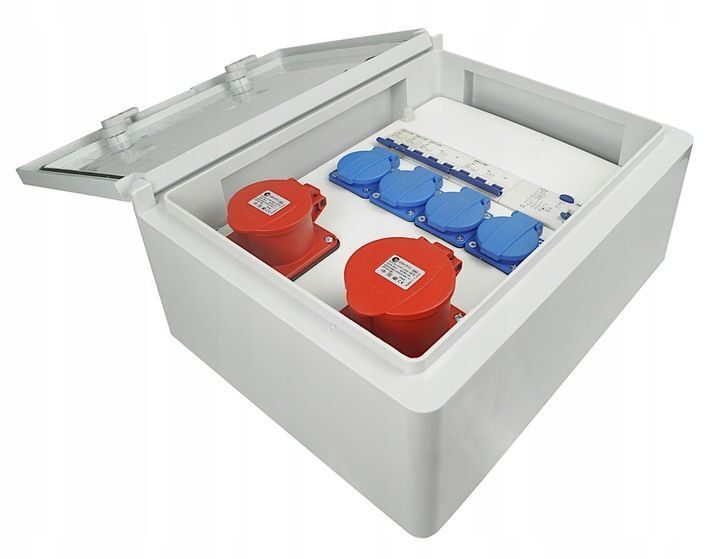 Schaltanlage Elektro-Wandverteiler 1x 16A / 1x 32A / 4x230V Komplettset Baustromverteiler