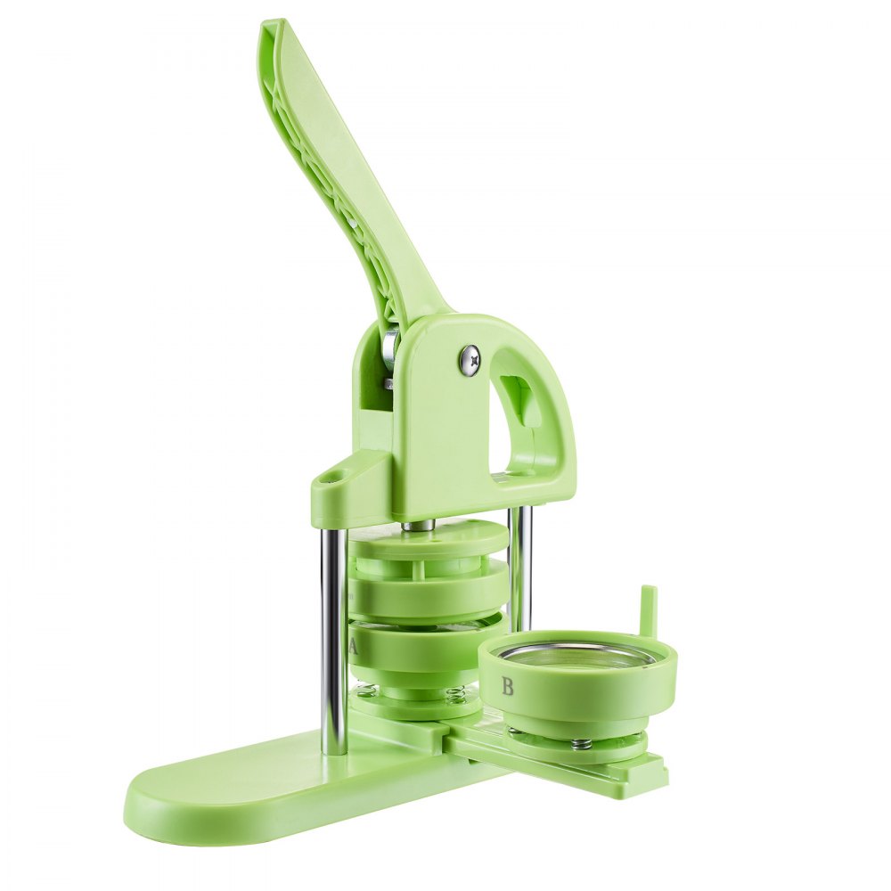 Button machine Button maker machine Badge Punch Press 32/58 mm round, Pinmaker with 200 button parts & circle cutter & magic book & reinforced ergonomic handle, DIY Badge Press Machine green Button machine Button maker machine Badge Punch Press 32/58 mm round, Pinmaker with 200 button parts & circle cutter & magic book & reinforced ergonomic handle, DIY Badge Press Machine green