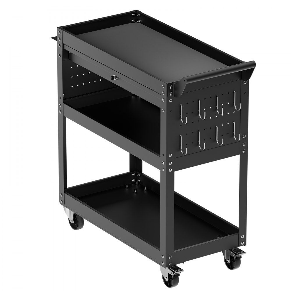 Werkzeugwagen 830x350x826 mm, 160 kg Tragkraft, Werkstattwagen mit Schublade, Aufbewahrungsorganisator für Mechaniker-Werkzeuge, für Garage, Lager und Werkstatt, schwarz Werkzeugwagen 830x350x826 mm, 160 kg Tragkraft, Werkstattwagen mit Schublade, Aufbewahrungsorganisator für Mechaniker-Werkzeuge, für Garage, Lager und Werkstatt, schwarz