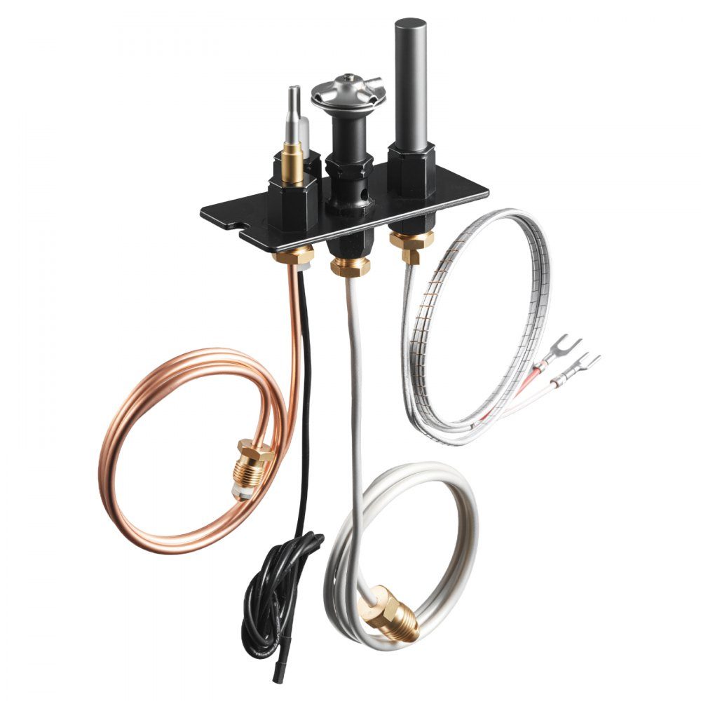 Aardgas waakvlambrander, OE 69L17, 69L1701, 904405, J4117, 108084-02 gas waakvlamkit, vervanging voor aardgasontsteking, compatibel met Lennox-, Superior- en Astria-modellen, zwart