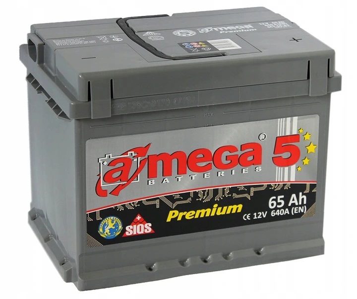 Amega Premium M5 Megatex 12v 65ah 640a