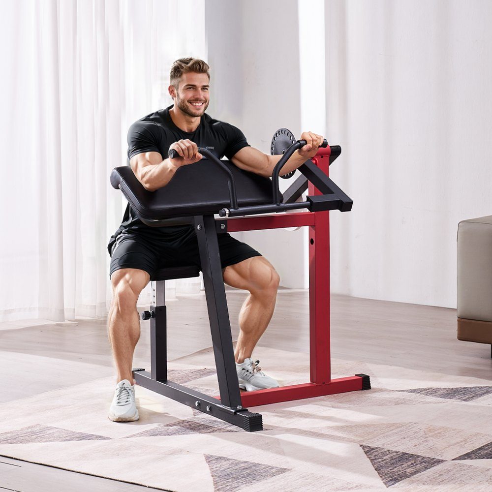 Banc de curl Preacher, banc de curl biceps 2 en 1 et machine d'extension de triceps, station de biceps isolée avec bras assis, banc de musculation, équipement d'entraînement de gymnastique à domicile