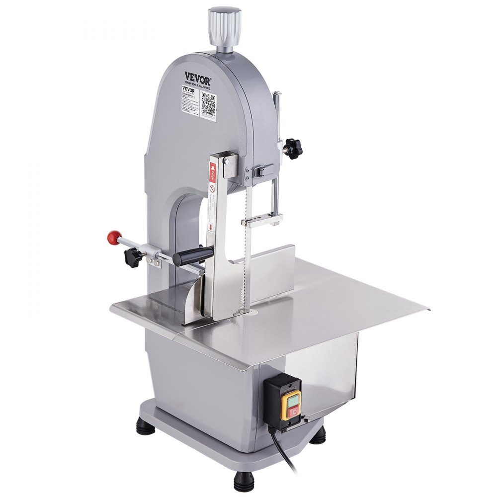 Knochensägemaschine, 1500 W 300 kg/h, elektrische Knochenschneidemaschine, 490 x 380 mm Knochenschneidemaschine, 4–200 mm Schnittstärke, Gastro-Fleischsäge, kommerzielle Knochensäge, Fleischbandsäge