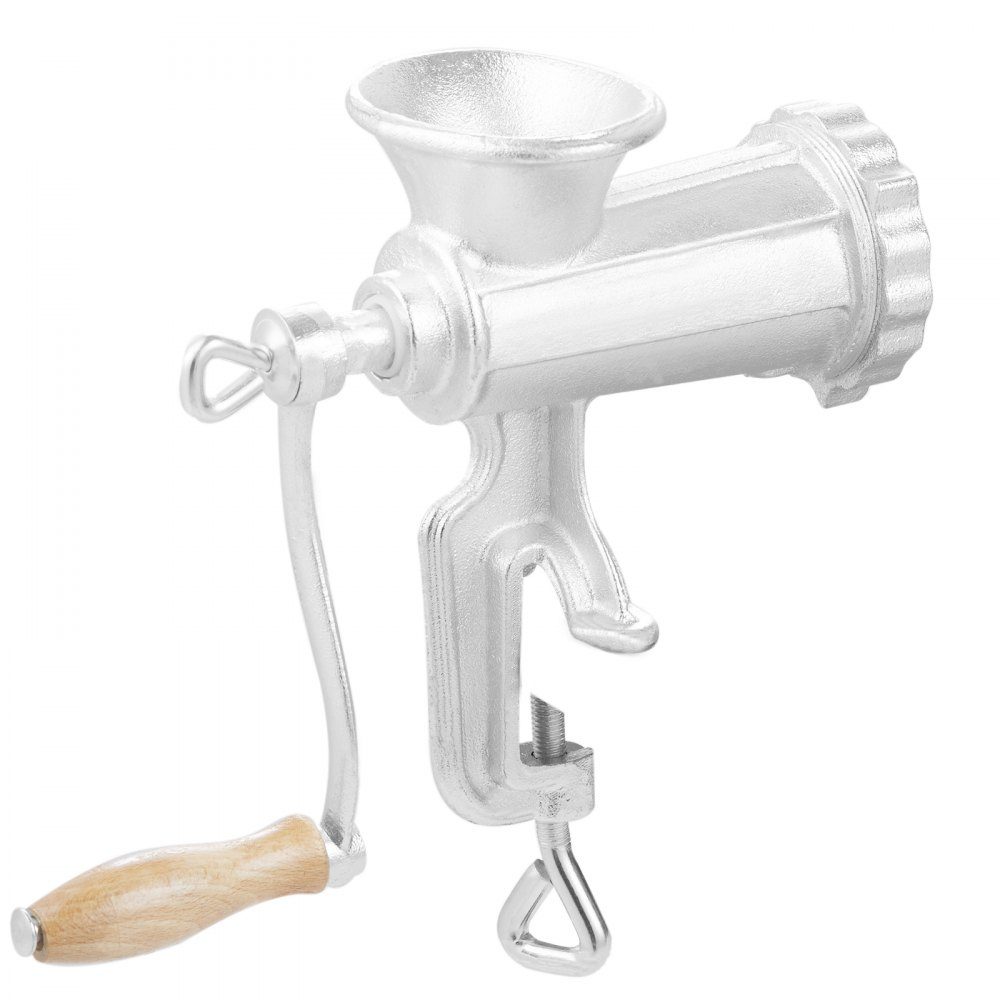 Hachoir à viande manuel, plaques de coupe de 5/8 mm, hachoir à viande, ustensile de cuisine incl. 3 tubes de remplissage de saucisses et tige de poussée machine à viande hachoir à viande remplisseur de saucisses de viande hachée hachoir à viande facile à