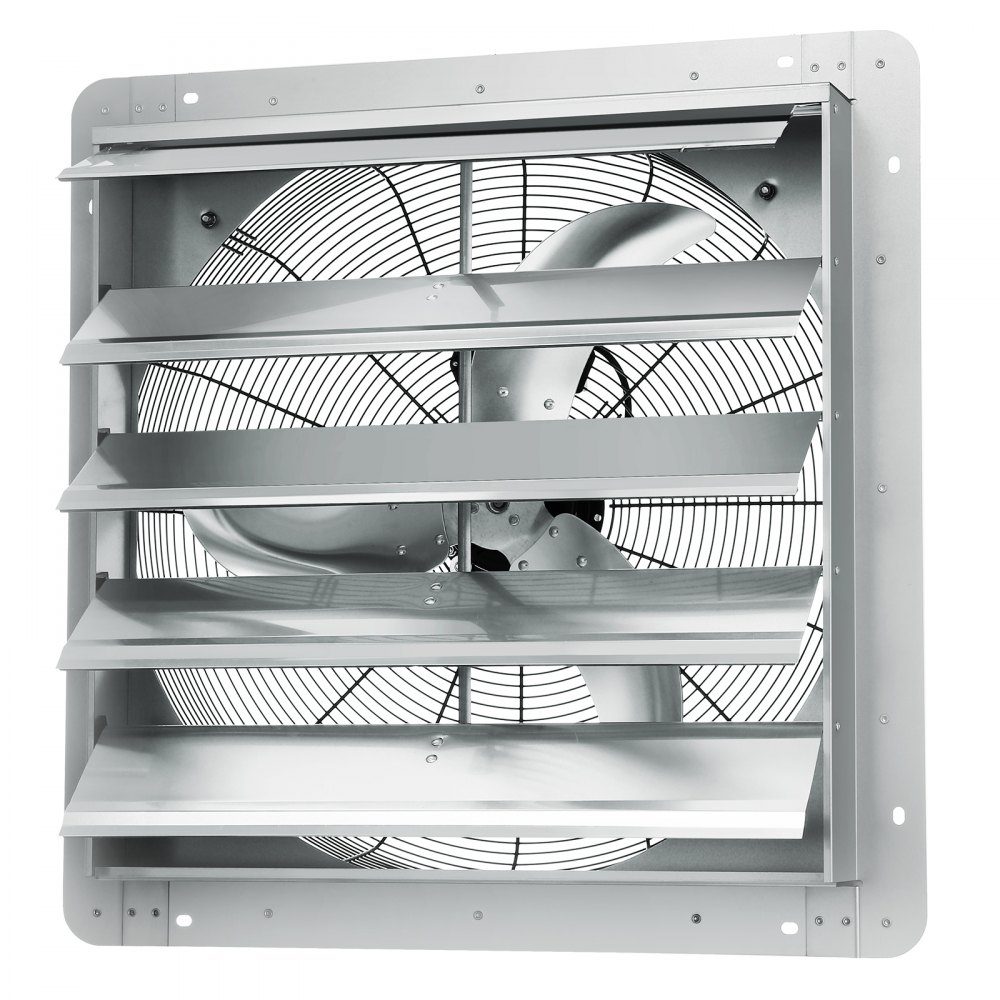 Afzuigventilator 610 mm 1400 RPM 2892CFM wandgemonteerde aluminium zolderventilator met AC-motor ventilatie en koeling voor kas garage schuur winkel – Artikelnr. HT-22742