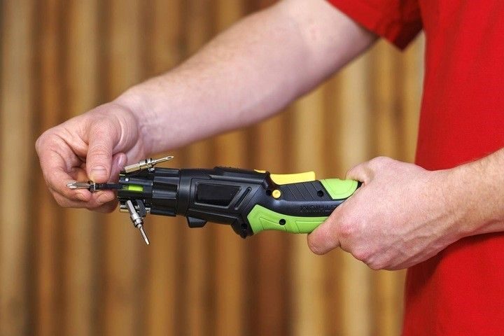 Cordless screwdriver Cordless screwdriver with 6 bit head LED complete set 3.6V