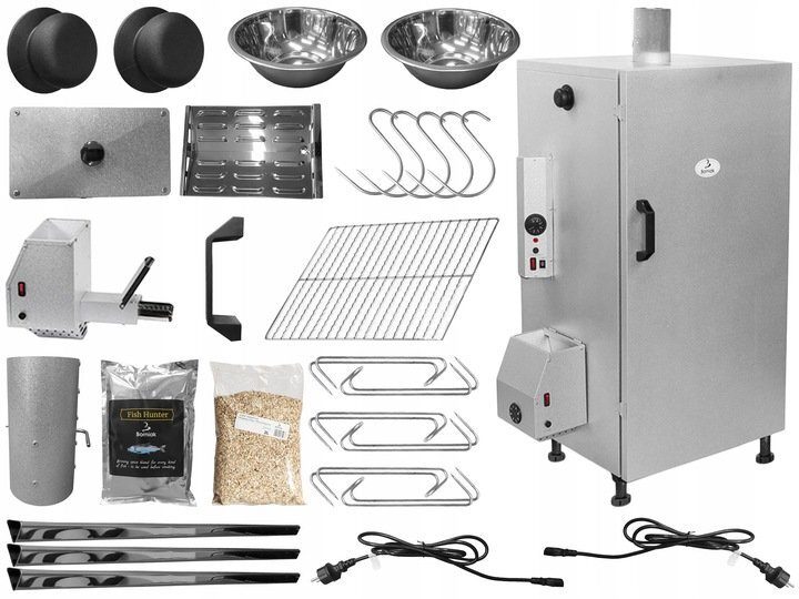 Elektrischer Räucherschrank Räucherofen Räucherofen Profi 150l Edition XXXL Set