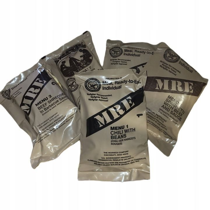 American Military Ration MRE - Menu No. 1-12