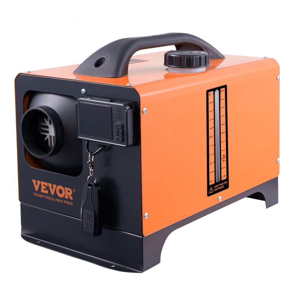 Nagrzewnica wysokoprężna 5-8 kW Nagrzewnica powietrza na olej napędowy 12 V z wyświetlaczem LCD, pilotem i aplikacją Bluetooth, pomocnicza nagrzewnica powietrzna do samochodów kempingowych, ciężarówek, przyczep kempingowych i samochodów dostawczych