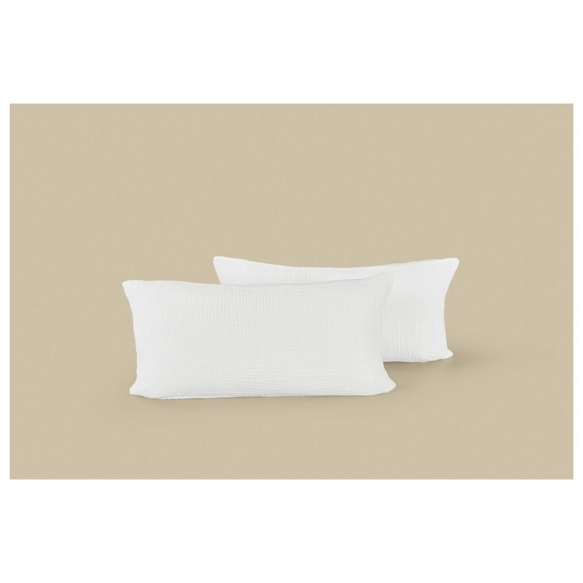 LIVARNO® Muslin cushion cover, 40 x 80 cm, 2 pieces