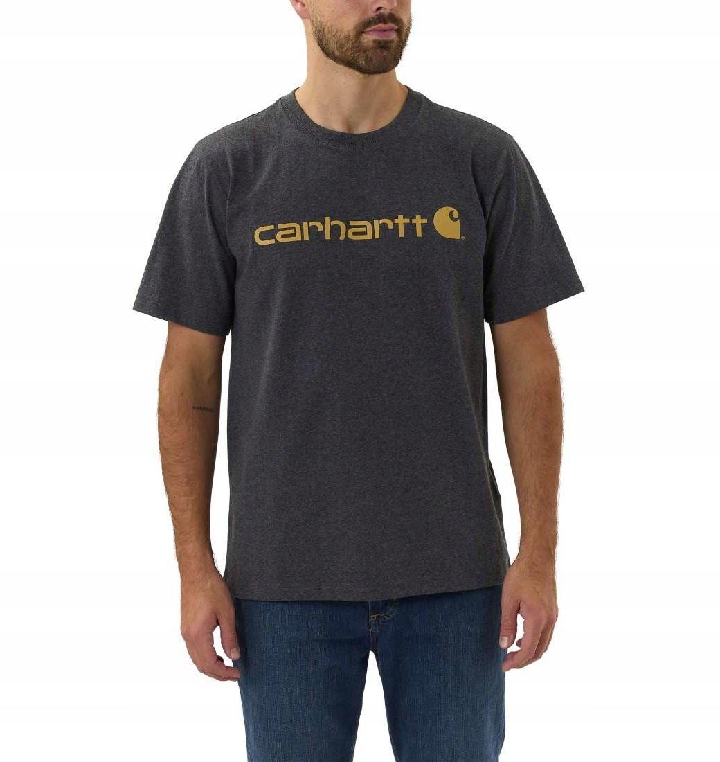 Carhartt Heren T-shirt Werkkleding Werkshirt met korte mouwen Zwaargewicht zak Carbon