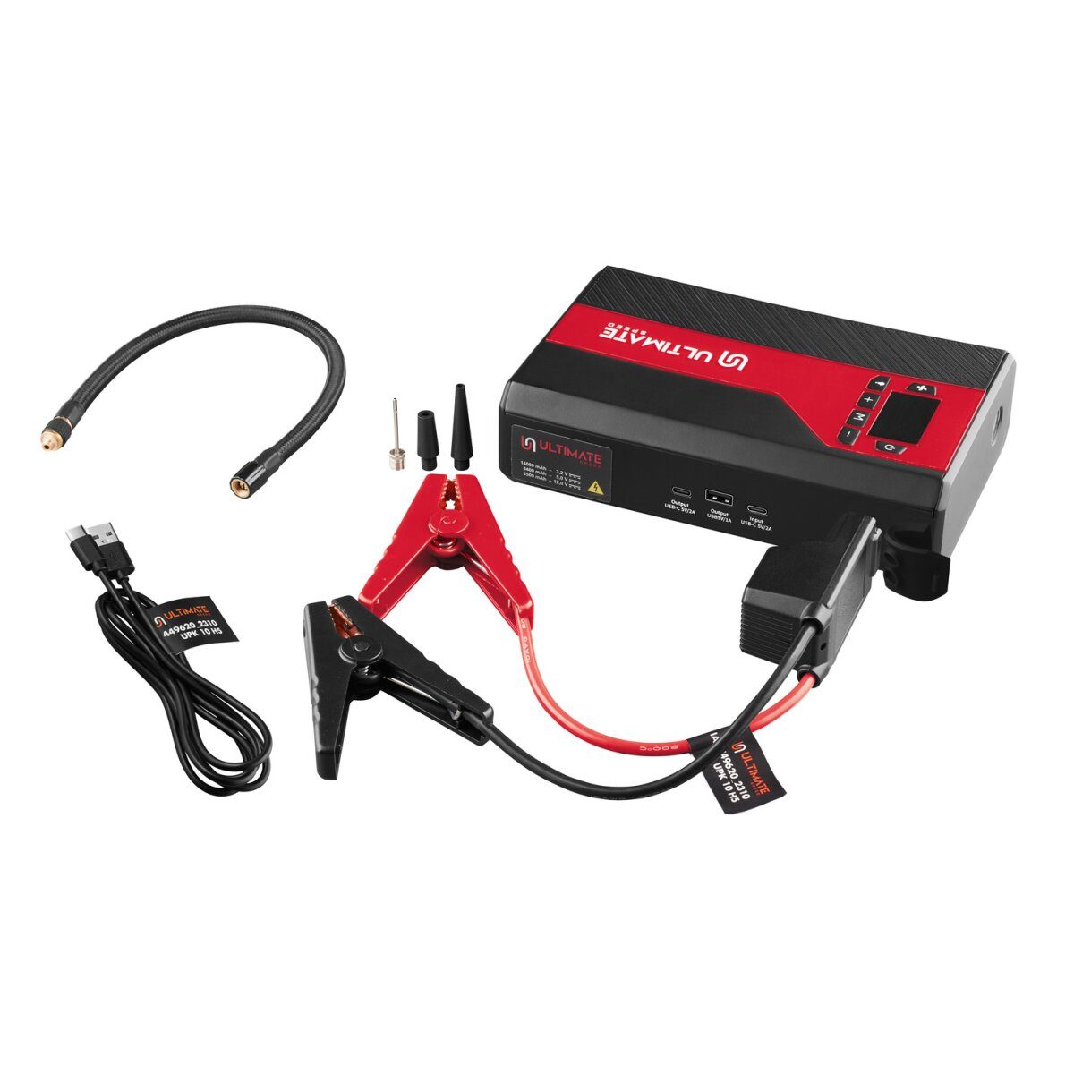ULTIMATE SPEED® UPK 10 H5 car jump starter, with compressor and power bank
