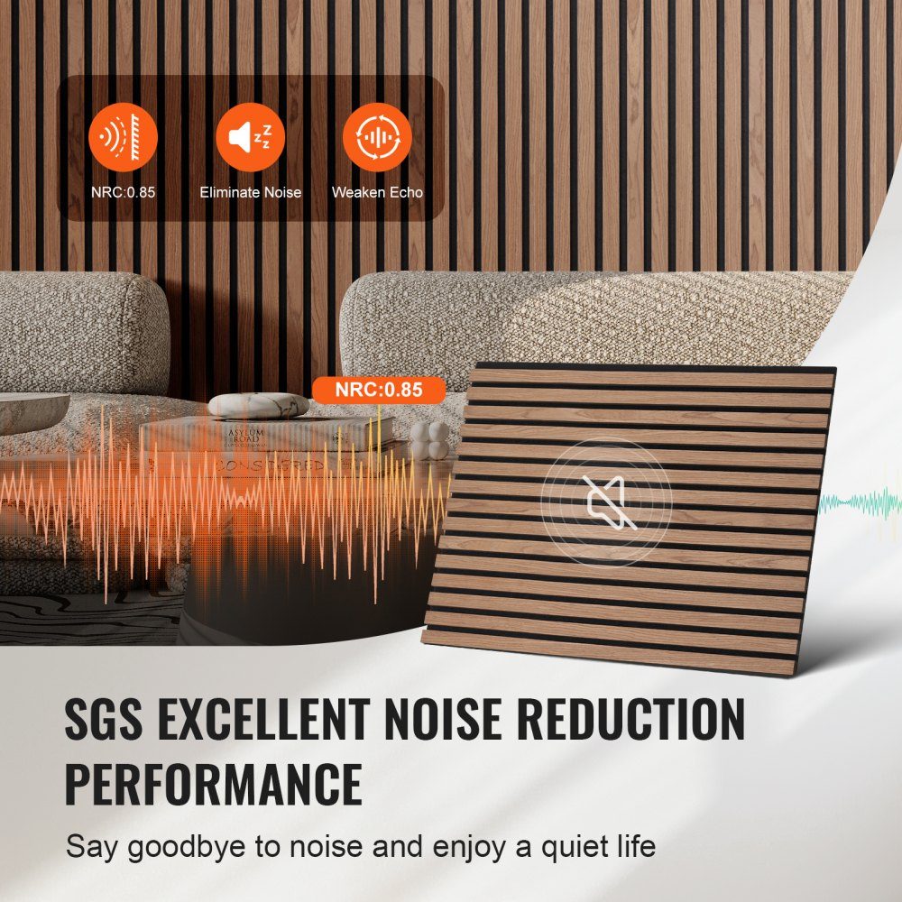 Acoustic Panels 1200x600x21mm Acoustic Wall Panels MDF Accent Wood Wall Panels for Modern Interior Wall Decoration Acoustic Panels Faux Wood Wall Panels for Noise Reduction Set of 4