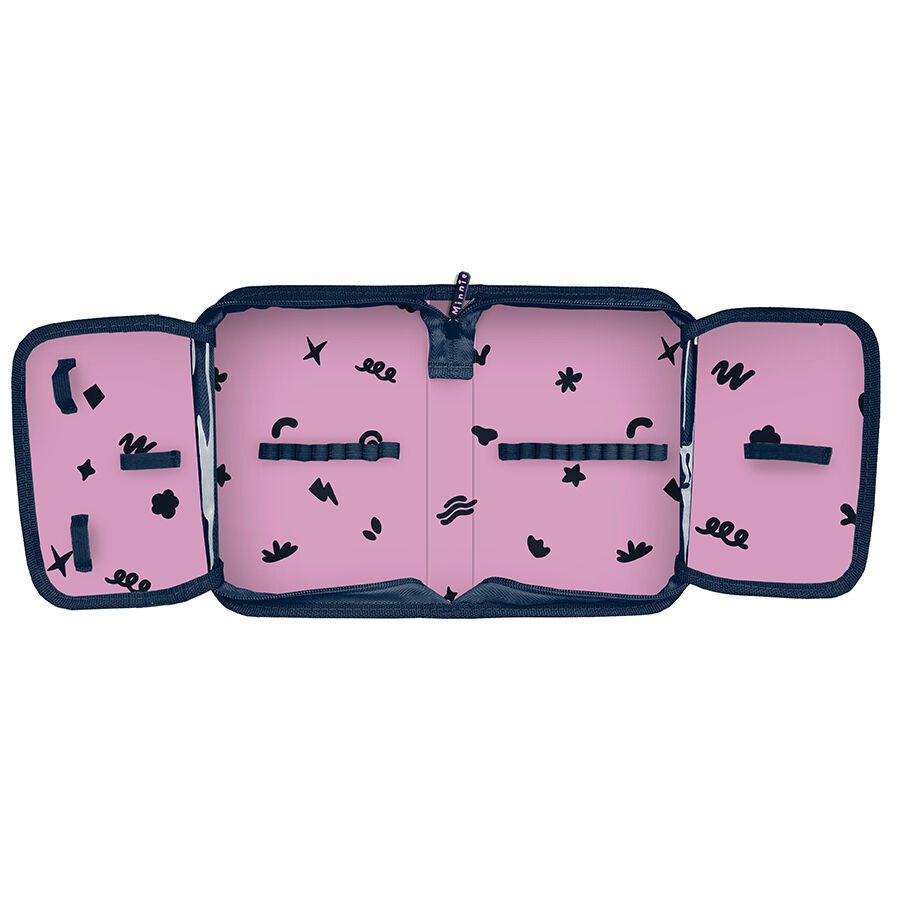 Federmäppchen ohne Zubehör, marineblau Minnie Mouse