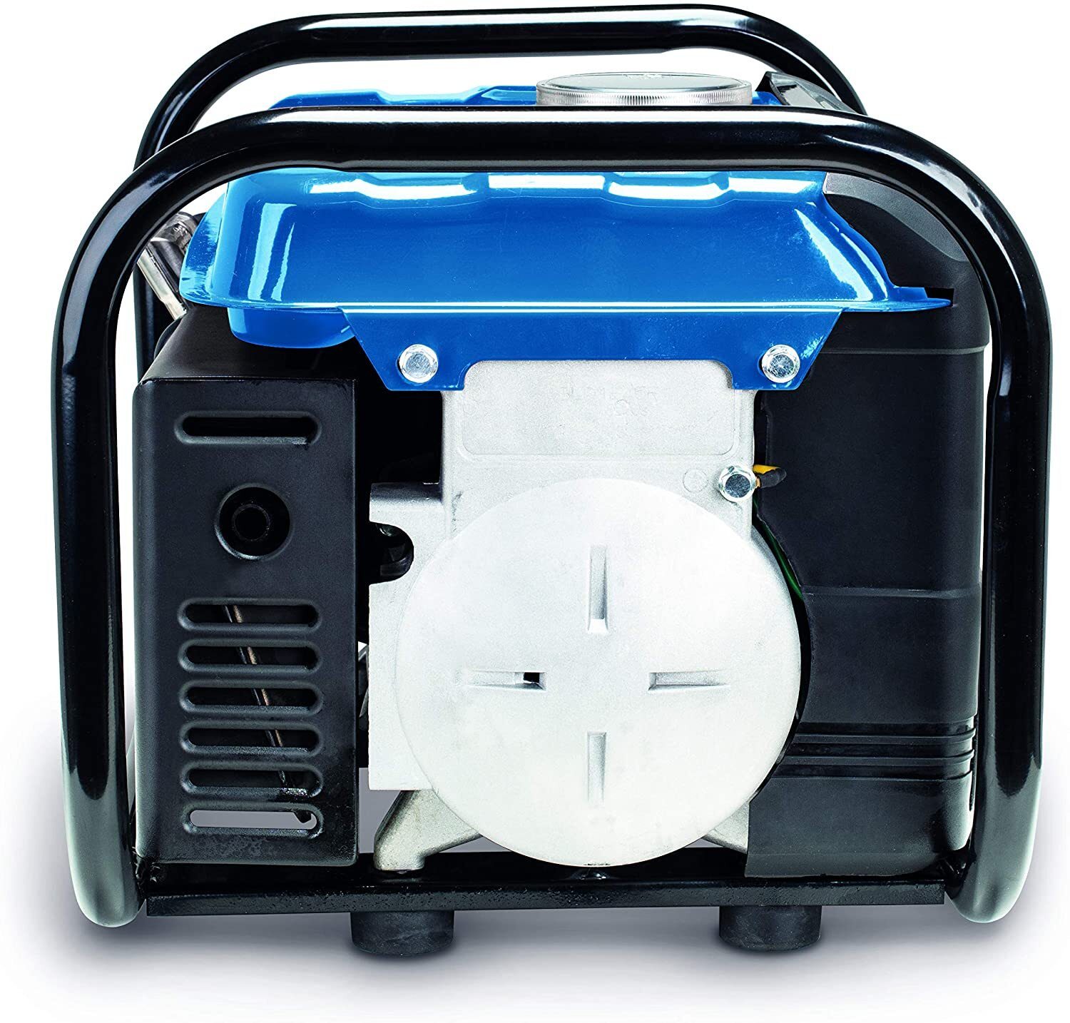Scheppach Benzingenerator (Stromerzeuger max. 700 W, 4 Liter Tank, leicht und kompakt, einfacher Transport des Notstromaggregats, Gummifüße, Tragegriff, Seilzugstarter)