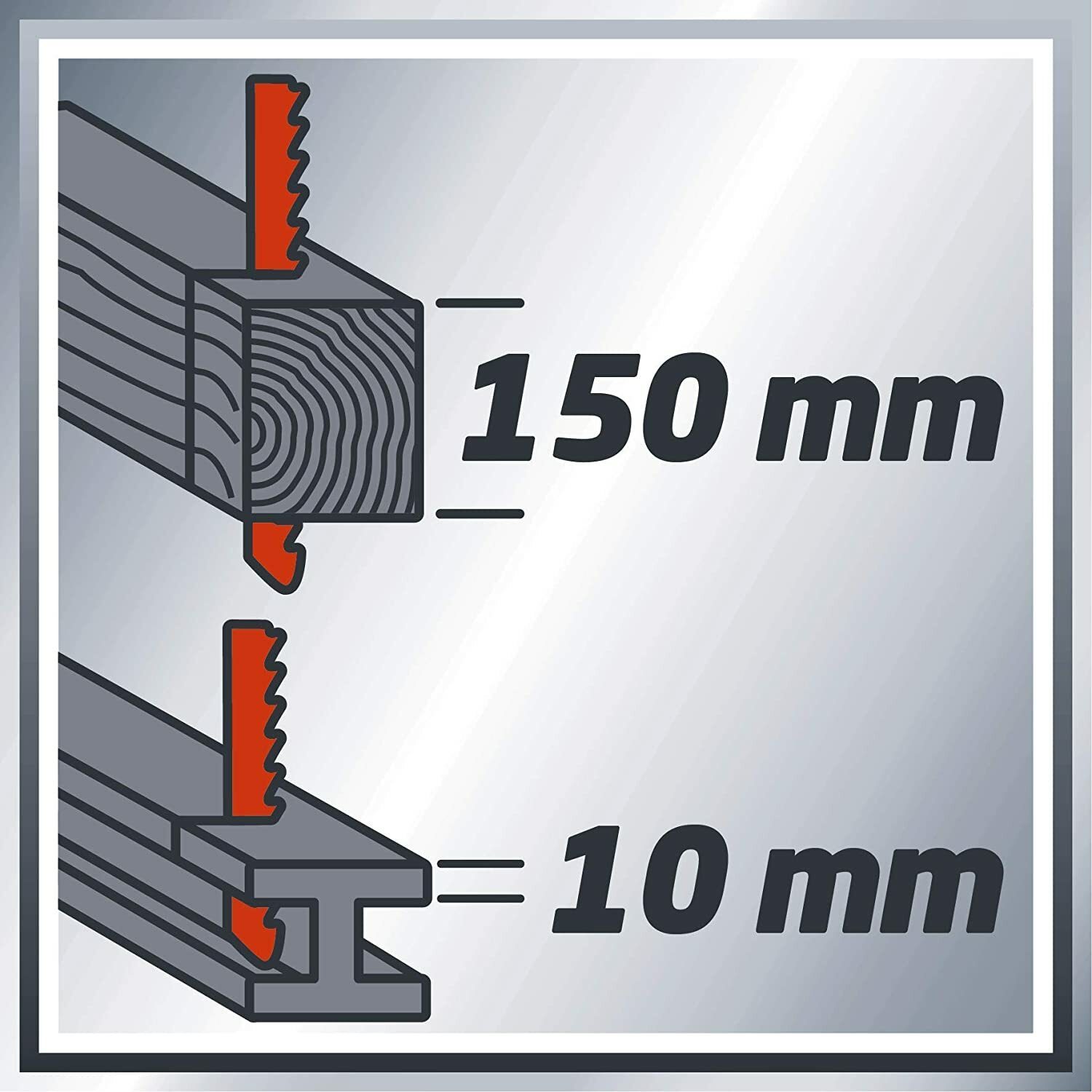 Einhell Universalsäge TC-AP 650 E (650 W, max. 150 mm in Holz, Hubzahlregelung, inklusive Sägeblatt für Holz)