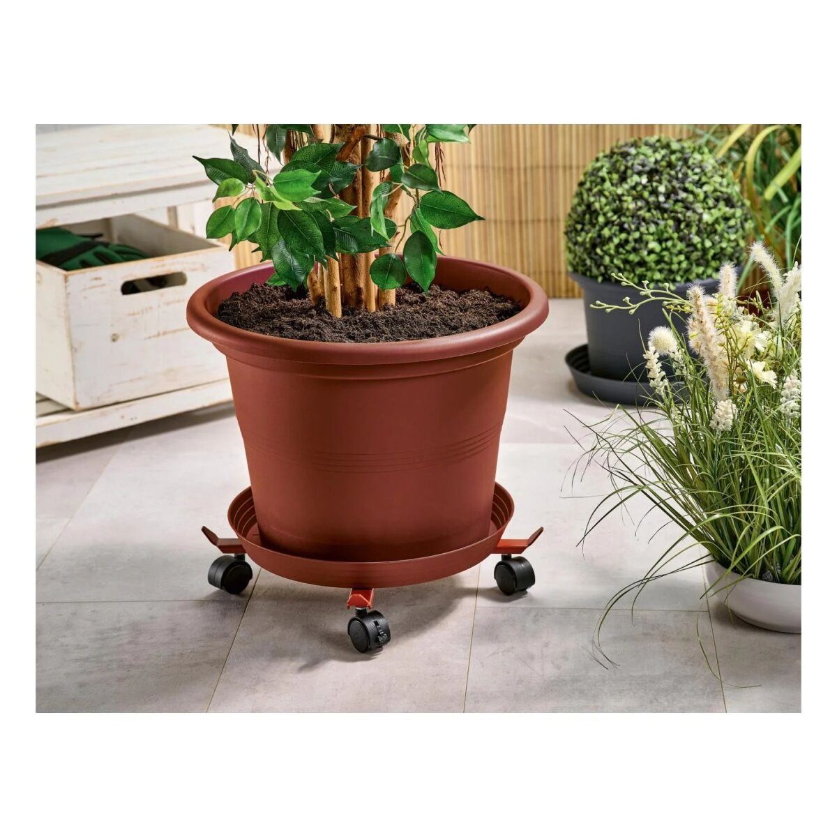 PARKSIDE® Telescopische plantenroller (Terracotta)