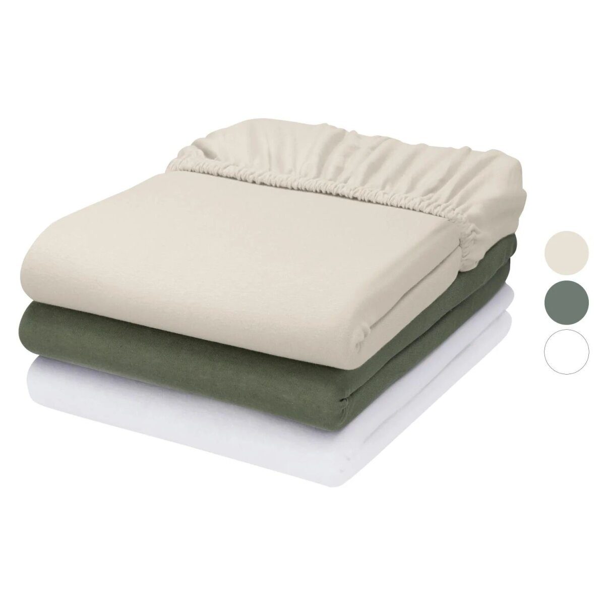 LIVARNO® Jersey-Spannbettlaken, 180 - 200 x 200 cm