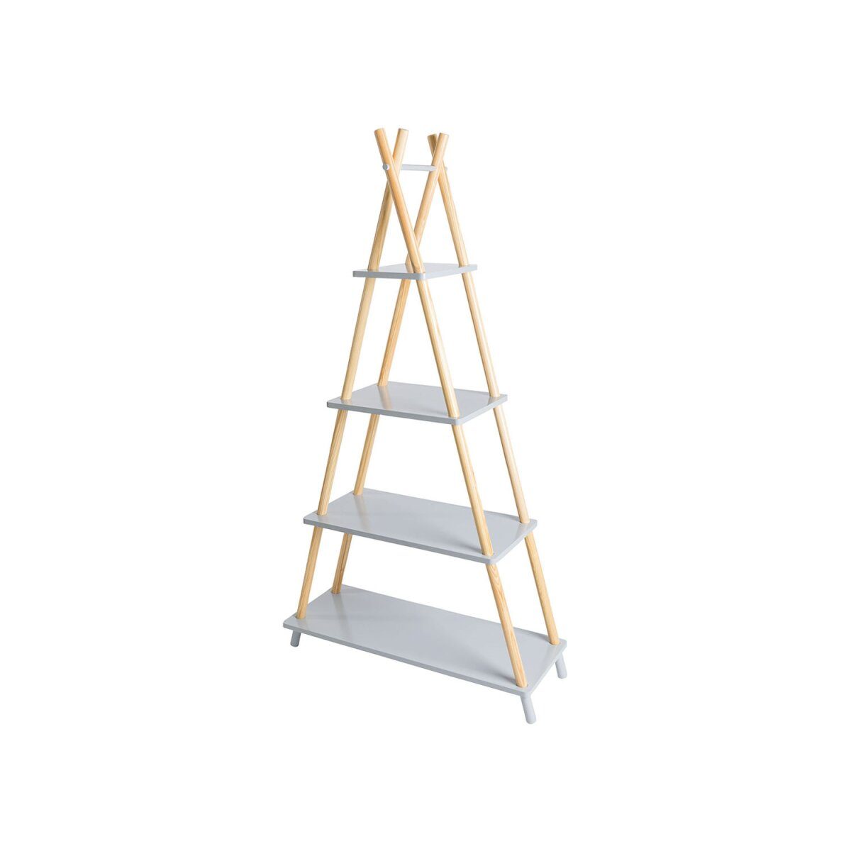 LIVARNO home Tipi plank, gemaakt van grenenhout (grijs)