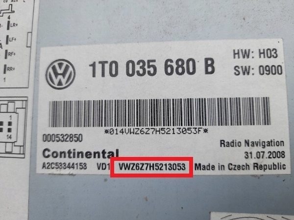 Codage radio Radio VW Audi Seat Skoda Activation RCD RNS MFD BNS Navi Plus Gamma Beta etc.
