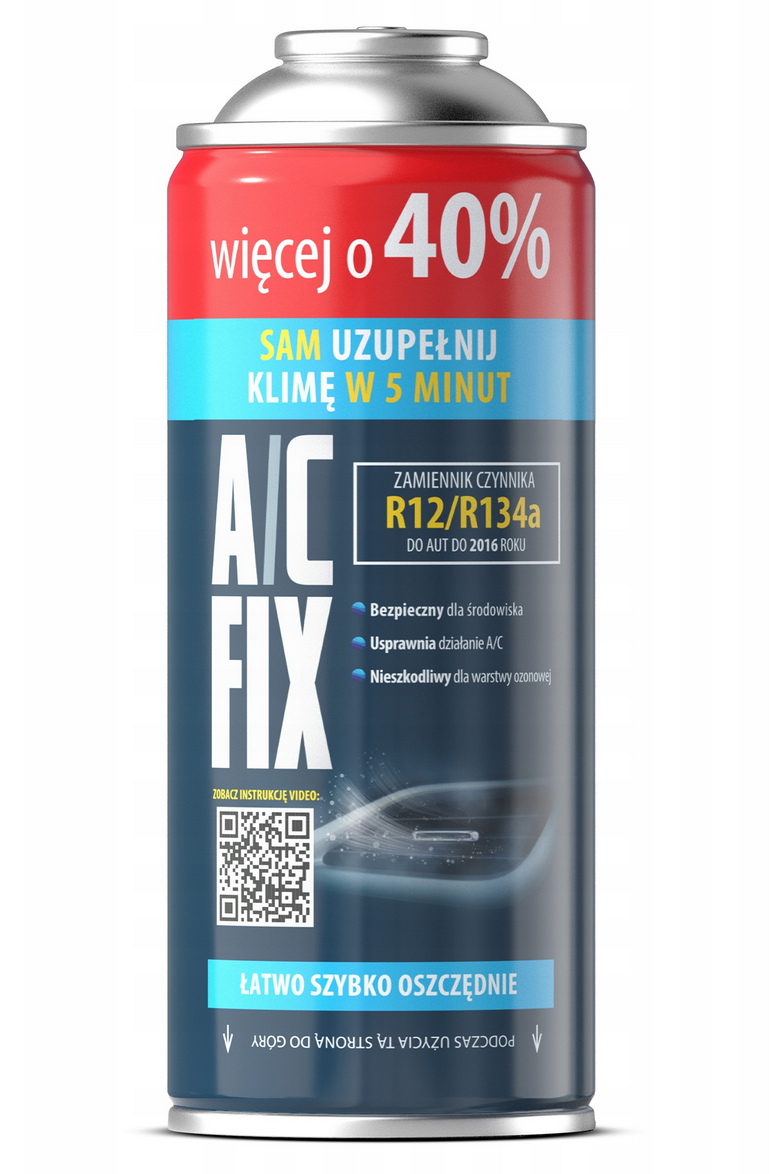 A/C FIX AC FIX GRAND BIDON 40% PLUS R134A POUR CLIMATISATION VOITURE 235G – Réf. HT-47706